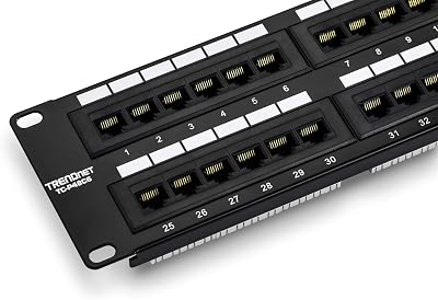 TRENDnet 48-Port Cat6 Unshielded Patch Panel Rackmount Wallmount TC-P48C6