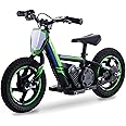 OLALA Electric Dirt Bike for Kids Aged 3-6, 170W Racing Grade Electric Motorcycle, New Aluminum Frame with 2 Power Modes, 24V Detachable Battery, 12IN Knobby Tires
