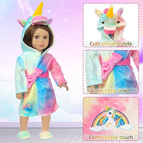 XFEYUE American 18 inch Doll Clothes and Doll Sleeping Bag Set