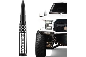EcoAuto Badass Car Antenna Topper for Dodge Ram & Ford F150 F250 F350 Super Duty Ford Raptor Bronco Trucks - Anti-Theft Design-Radio Antenna Topper for Truck 1990 - Current (Freedom)
