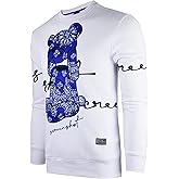 SCREENSHOT Mens Urban NYC Hip Hop Premium Fleece - Pullover Active Streetwear Fashion Crew Neck Sweatshirt
