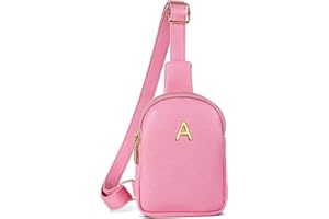 Freesya Valentines Day Gifts, Personalized Initial Crossbody Purse, Gifts for Girlfriend Daughter Granddaughter, Mini Lightweight Waterproof Sling Bag, Teen Girl Gifts Trendy Stuff, Perfect for Travel
