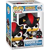 Funko POP! &amp; Buddy: Sonic the Hedgehog - Shadow with DChao | Official Video Games Merch - Collectable Vinyl Figurine for Shelf Display - Birthday Gift Idea for Fans and Collectors