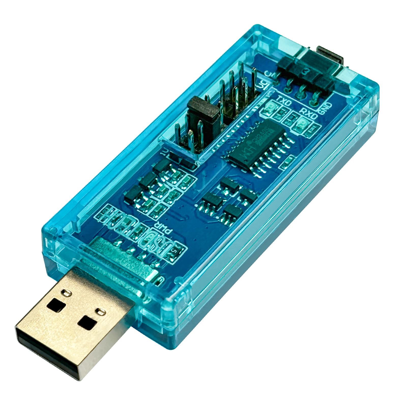 DSD TECH SH-U07A USB to TTL Adatper with CH340C Chip Support 5V 3.3V 2.5V 1.8V Logic Level