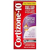 Cortizone-10 Maximum Strength Intensive Healing Itch Relief Cream, 1% Hydrocortisone, Fast-Acting, Anti-Itch Cream for Bug Bi