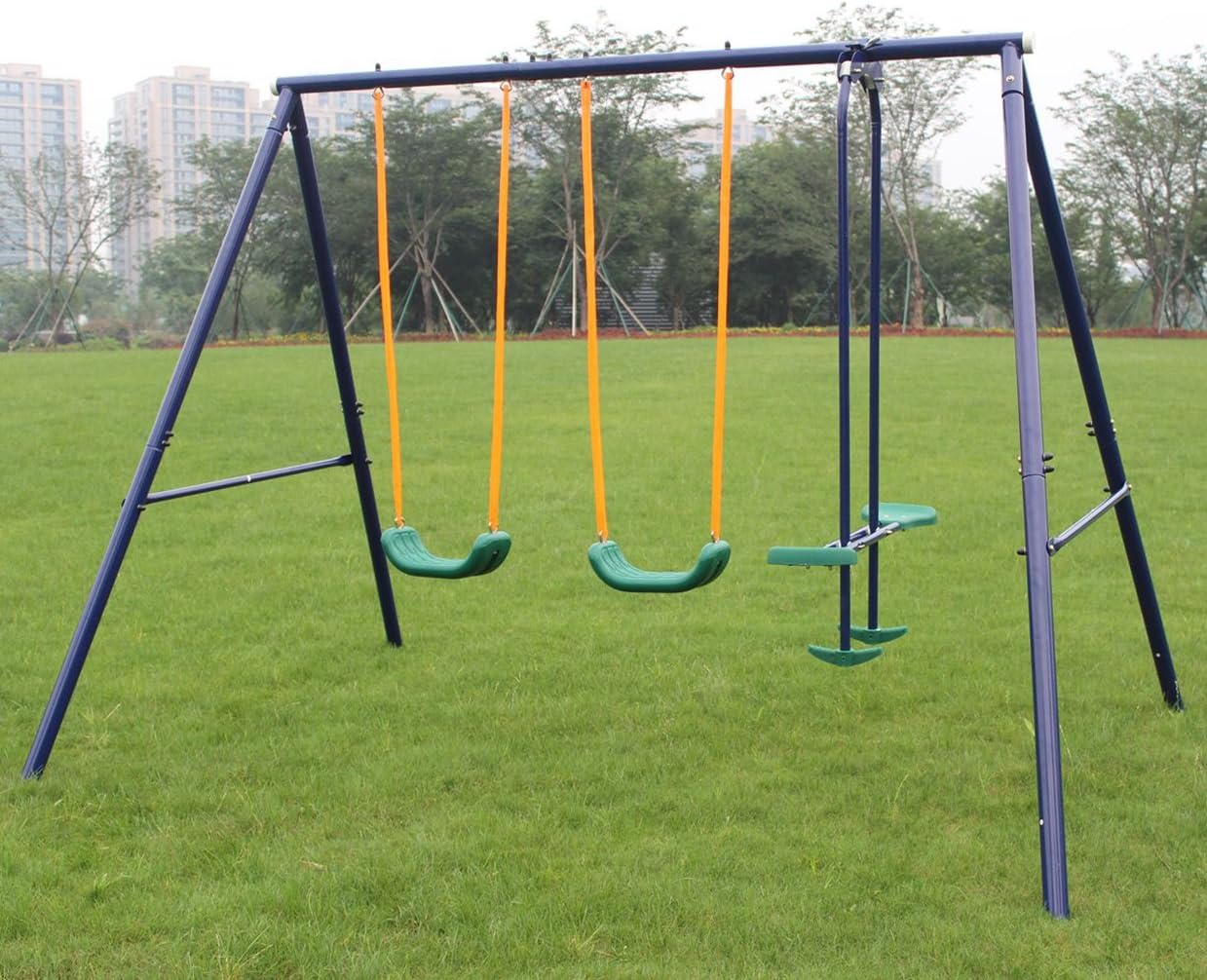 KLB Sport A-Frame Metal Swing Set