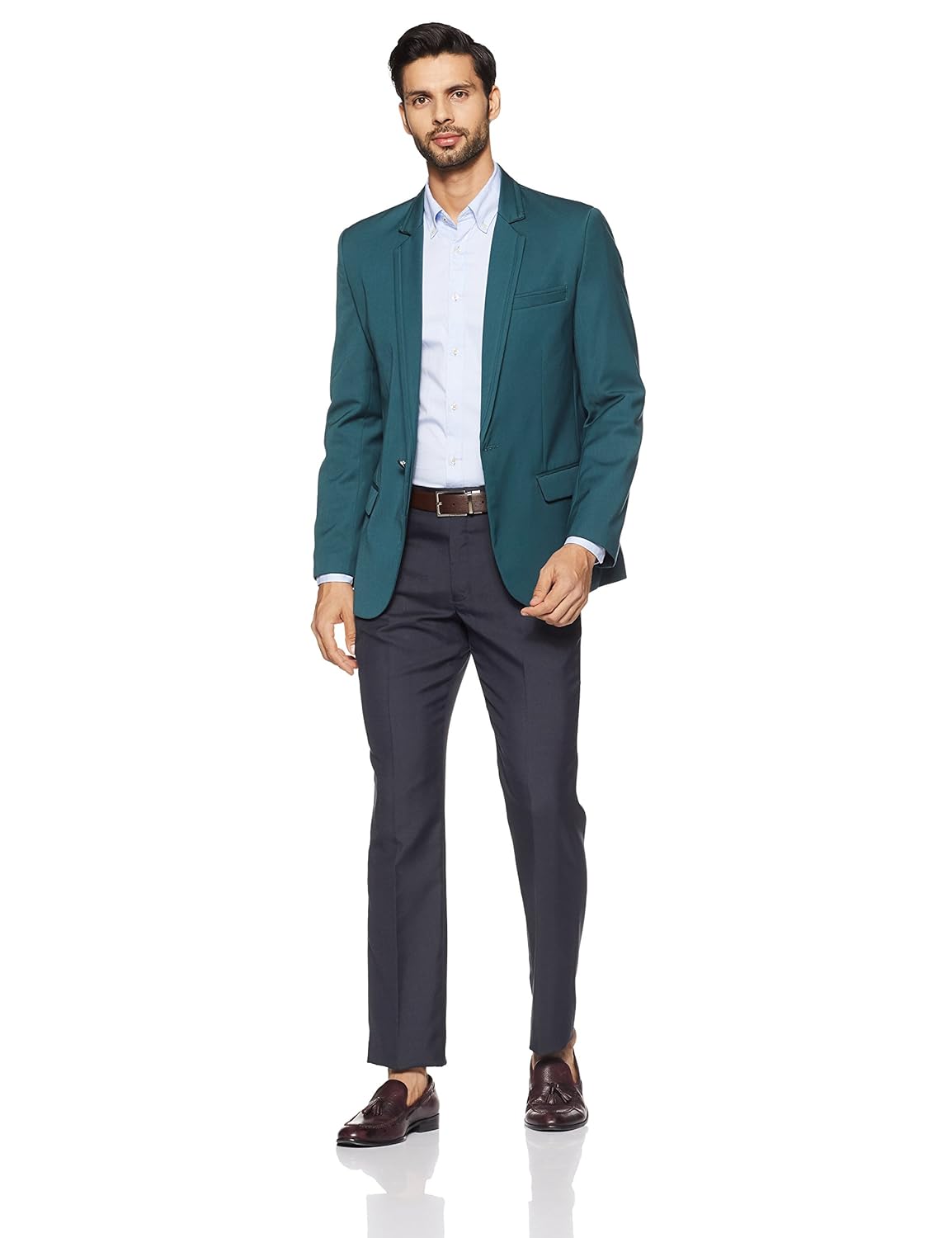 park avenue men's relaxed fit formal trousers
