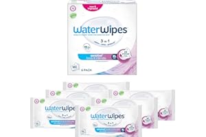 WaterWipes Sensitive+ Body & Intimate Wipes, 3-In-1 Cleans, Cares, Protects, 99.9% Water, Unscented & Hypoallergenic Hygiene Wet Wipes, Adult Care,180 Wipes (6 Packs)