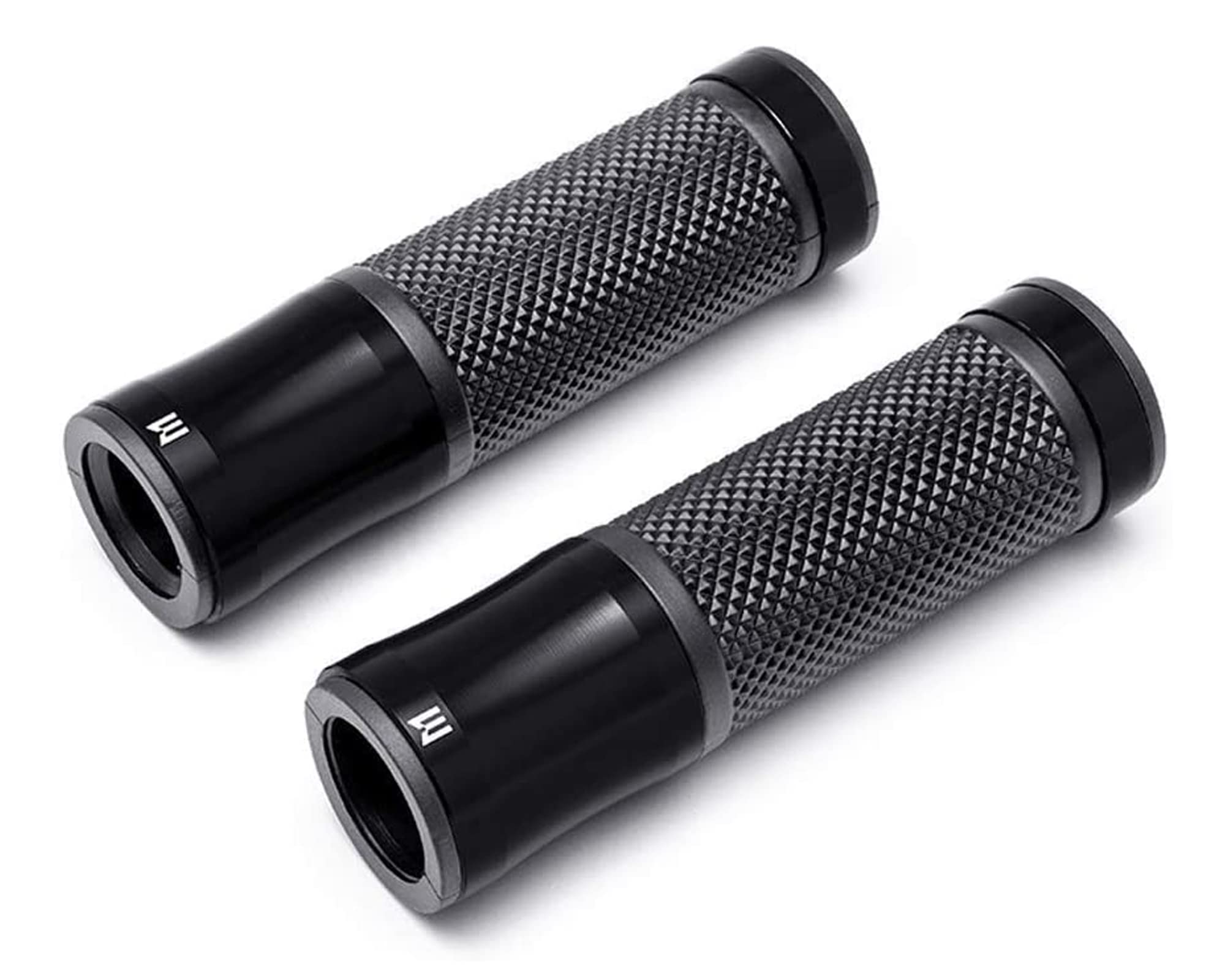 Motorbike Handgrips Hand Grips Retro for Street Bike Universal Fit Pair - Aluminium & Rubber Fits All 22mm 7/8 inch Trike Quad