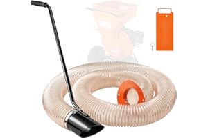 VEVOR Wood Chipper Shredder Mulcher Leaf Vacuum Kit, 4.3 Inch x 13.1 ft Heavy Duty Universal Woodchipper Accessory, 4 inch Di