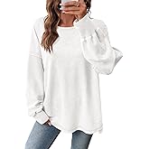 SHEWIN Women's Long Sleeve Crewneck Sweatshirt