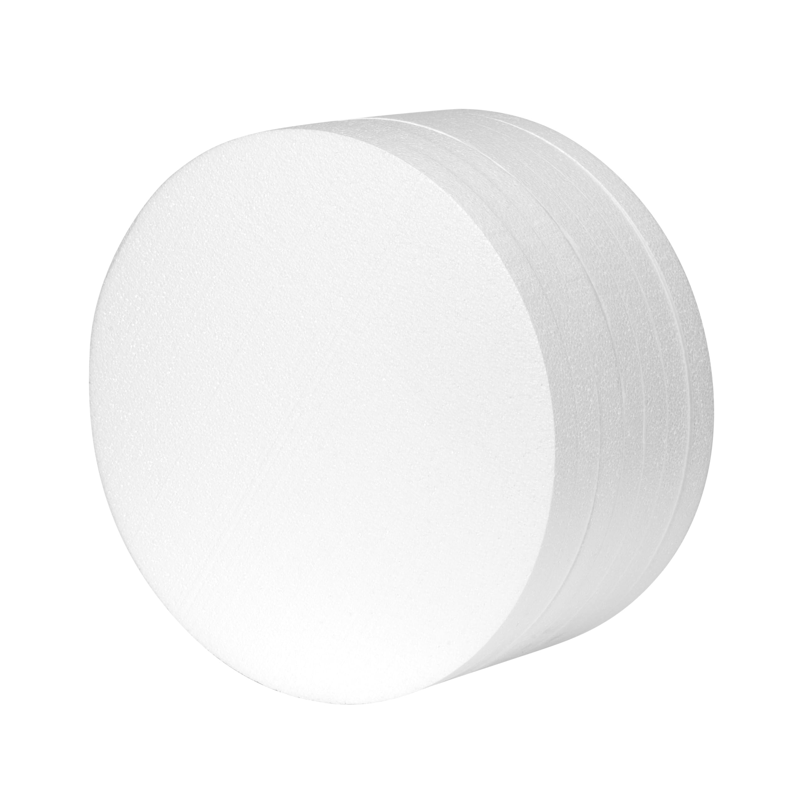 Photo 1 of Crafare 13.6 Inch Large Foam Circles for Crafts 7 Pack 1 Inch Thick Round Polystyrene Discs White for Wedding Holiday Modeling Sculpting School DIY Projects