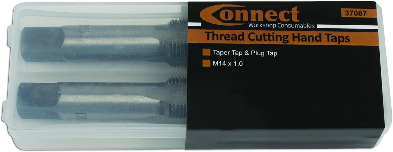 Connect 37087 Tap M14 x 1.0 Taper Plug & Plug Tap 2pc from 4554, Silver - Image 3