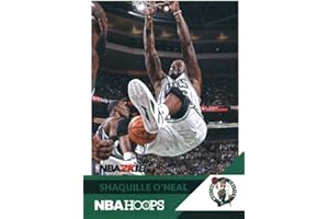 -16 PANINI HOOPS 2017-18 Panini Hoops Shaquille O'Neal NBA 2K #19 Shaquille O'Neal Boston Celtics Basketball Card