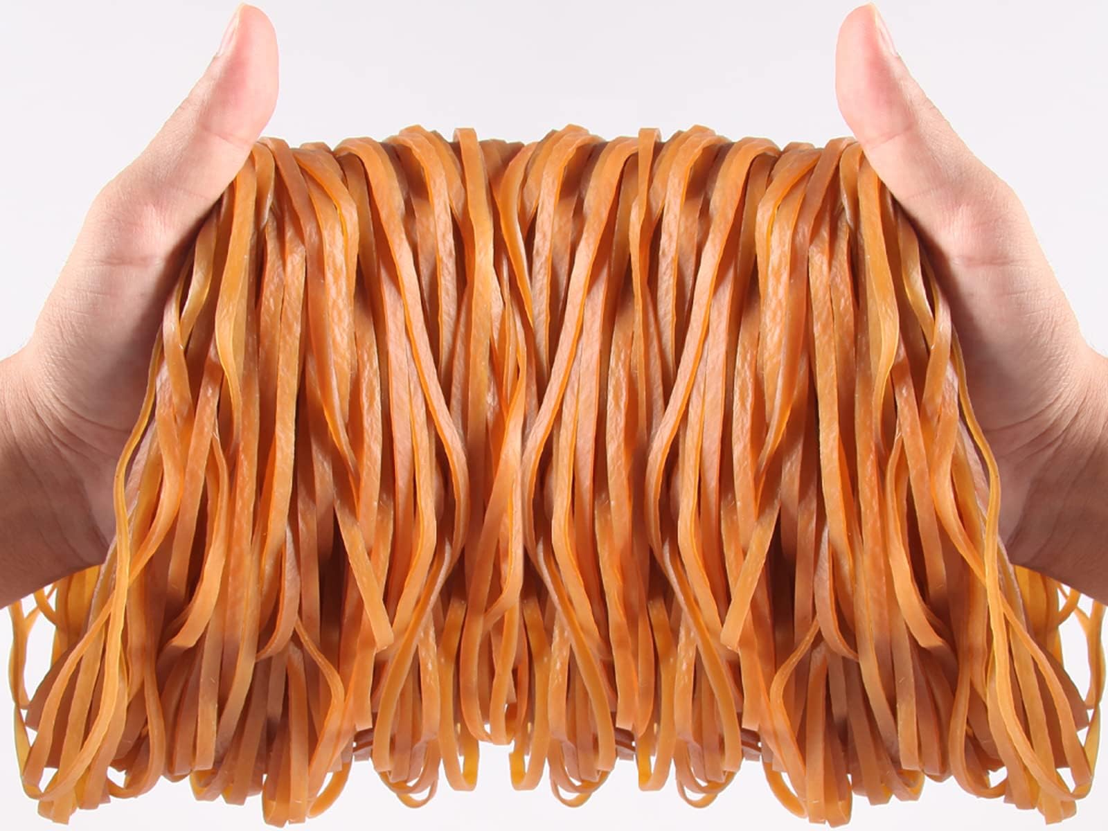 Elastic Bands 65 Pcs Thick Rubber Bands 200 * 4mm Strong Strechable Natural Elastic Bands Heavy Duty Wide Rubber Bands for Home Office School Supplies