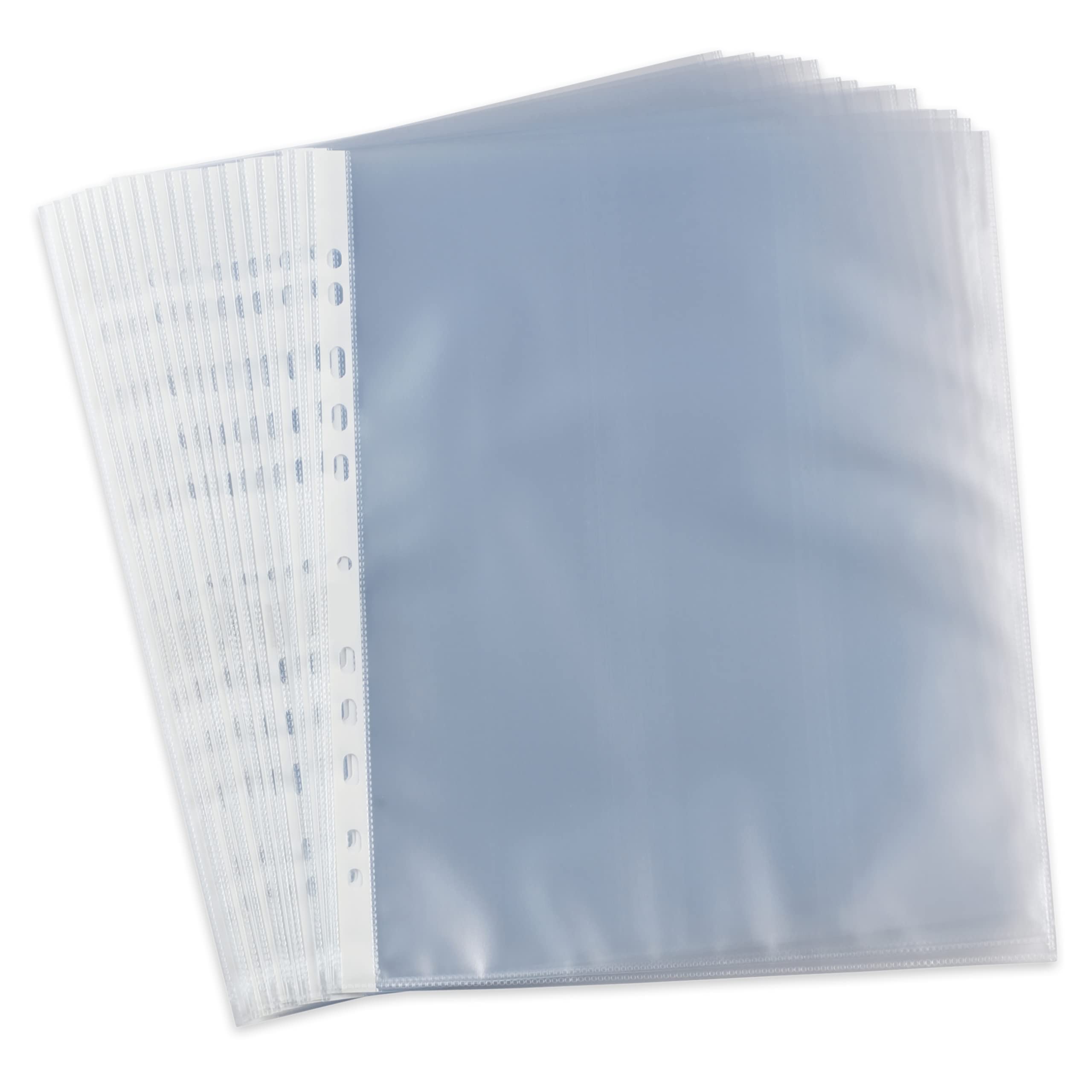 Pack of 200 Perforated Pockets A4 Neutral Thickness 4/100 Transparent Polypro