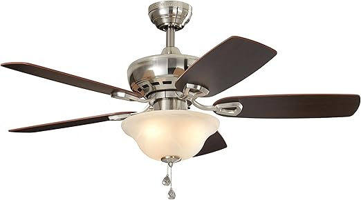 Harbor Breeze Sage Cove 44 In Satin Nickel Indoor Ceiling Fan With