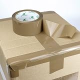 BOMEI PACK Brown Packing Tape 3 Rolls + Dispenser 48mm x 66m 48mic view 9