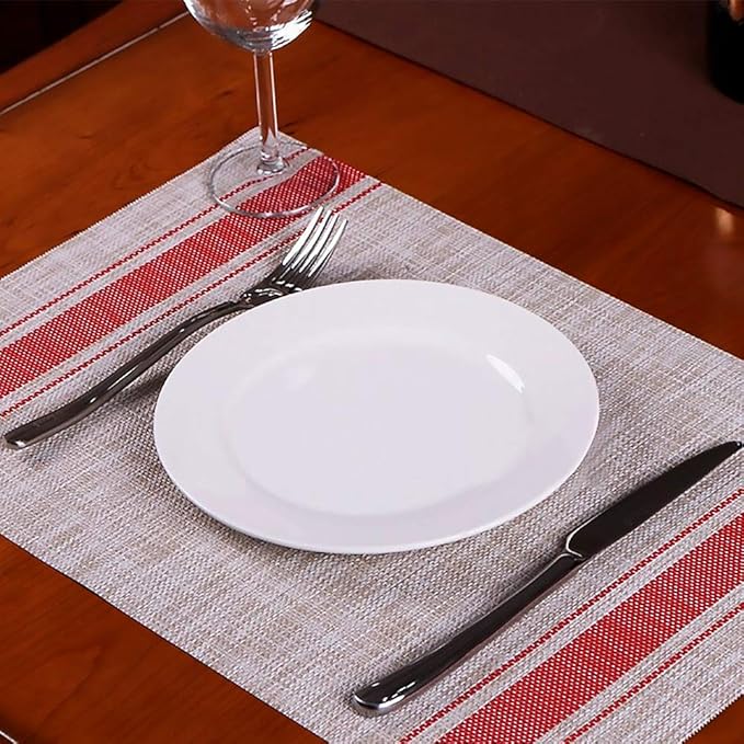 Amazon.com: nucookery 11" Platos llanos blanco – grande ...