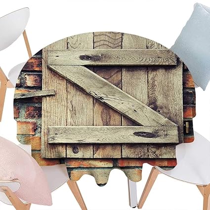 Amazon Com Cobedecor Rustic Dinning Round Tabletop Decornatural