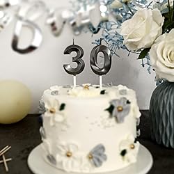 30th Birthday Candles Numbers for Cakes Numerals 30