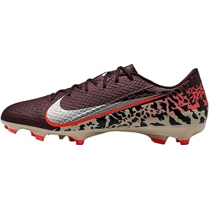 Nike United Mercurial Vapor 16 Academy Multi-Ground Low-Top Soccer Cleats (Burgundy Crush/University Red/Fossil/Metallic Silv