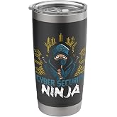 Cyber Security Ninja - Computer Programmer White Hat Hacker Stainless Steel Insulated Tumbler