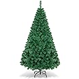 Toolsempire Artificial Christmas Tree, 8 ft Christmas Tree Hinged Xmas Spruce Tree with 1138 Branch Tips & Solid Metal Legs, Perfect Christmas Decor for Holiday, Home & Indoor Decoration