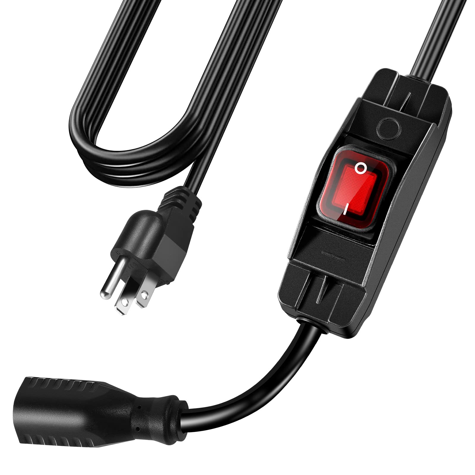 Photo 1 of Extension Cord with Switch On/Off Waterproof Switch 3Ft No Plugging and Unplugging Invintage Stereo Devices Without Built-in Power Switch(3 FT)