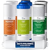 iSpring F7-GAC for Standard 5-Stage Reverse Osmosis RO Systems 1-Year Replacement Supply Filter Cartridge Pack Set, 7 Count (