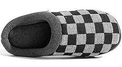 UBFEN Mens Slippers for Indoor Bedroom Memory Foam