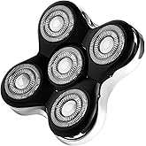 1 Pack Shaver Replacment Heads Compatible with Remington Balder Pro Head Shaver XR7000,XR1500,XR1501,5 Dual Track Precision Replacement Blades for Bald Men,with 1PC Cleaning Brush