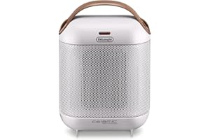 De'Longhi HFX30C15WCA Capsule Compact Ceramic Fan Heater, White