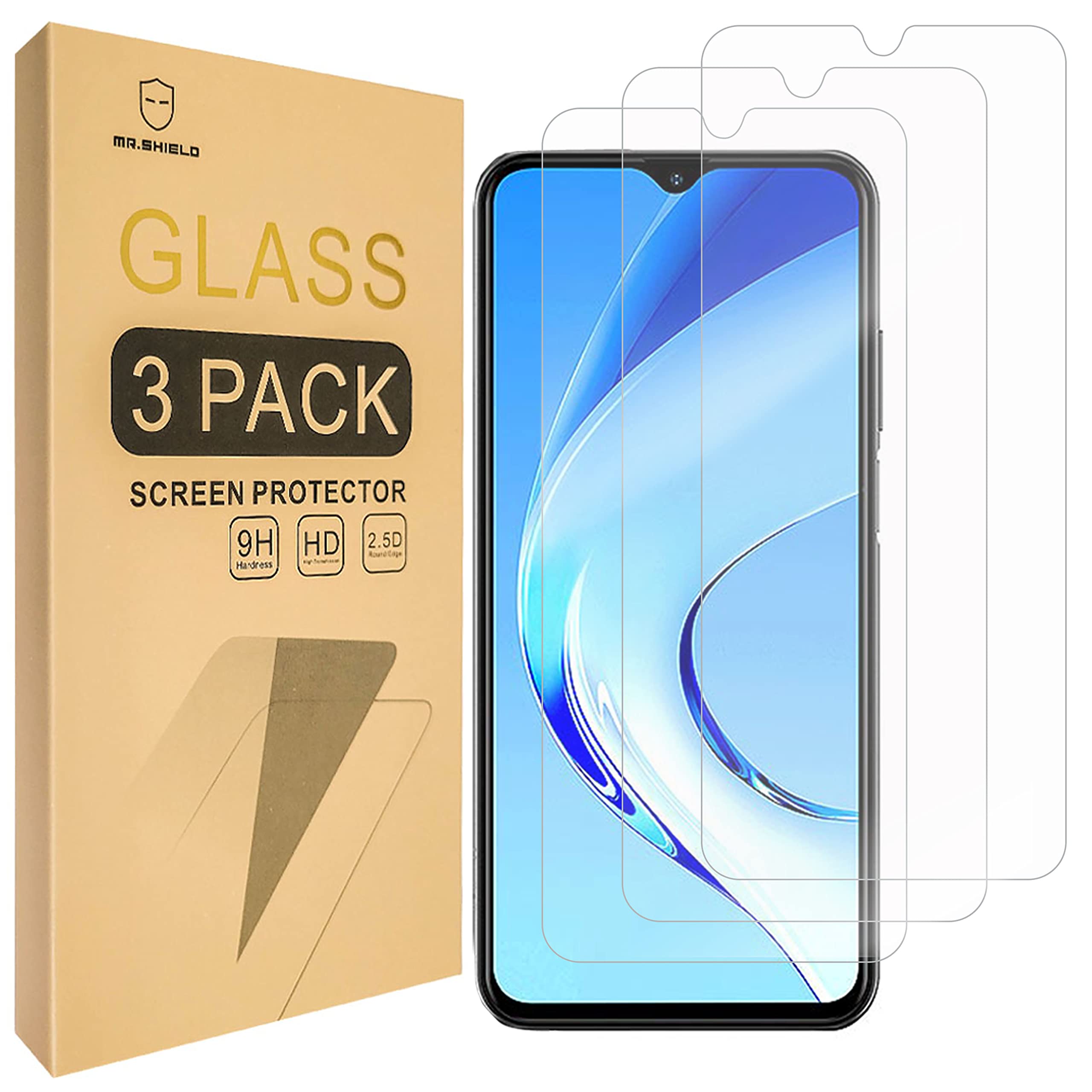Mr.Shield Screen Protector For Ulefone Note 12/12P [Tempered Glass] [9H Hardness] [3-Pack] Screen Protector