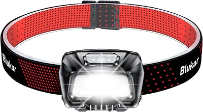 Blukar Rechargeable Head Torch 2000L LED Headlamp 6 Mode IPX5 Sensor