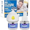 Cat Pheromones Calming Diffuser 60 Day Starter-Kit Cat Calming Diffuser Effectively Relieve Anxiety Stress Reduce Fighting and Scratching Calm Relaxing 48ml /Bottle Fits All Cats