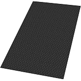 LDHHYH 4 x 6 FT Utility Truck Bed Mat, All Weather Truck Bed Liner Mat Universal Size, Plastic Cargo Liner Protection Cargo Mat for Your Truck Van SUV Pickup &ndash; Black