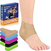 Precut Kinesiology Tape for Ankle, Upgraded Ankle Tape Athletic 12PCS, KTQUICK Tape for Ankle Support & Pain Relief, 5% Stronger Adhesive, Waterproof & Breathable Cotton Kinesiology Tape Ankle(Beige)