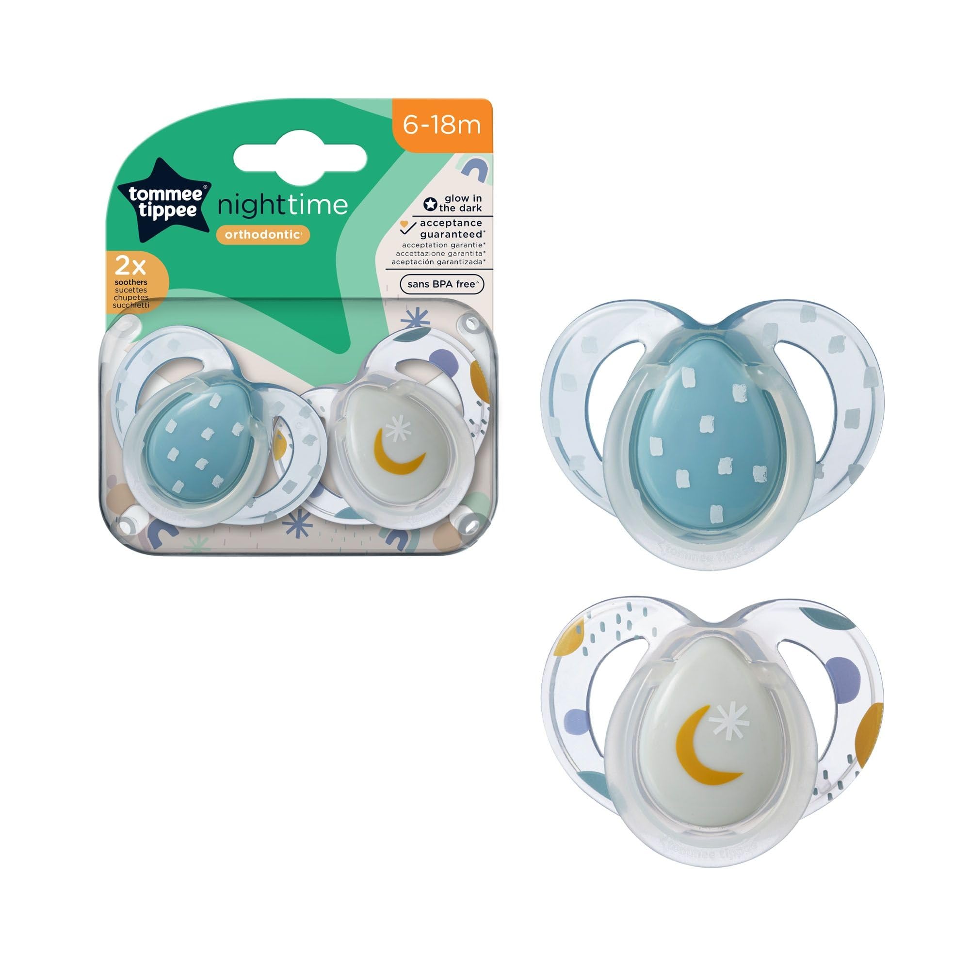 TOMMEE TIPPEE CTN NIGHT TIME SOOTHERS