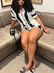 KANSOON Knitted Two Piece Outfit for Women Short