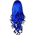 thumbnail image 2 of Topbuti 28" Long Heat Resistant Big Wavy Dark Red Cosplay Wig 2 of 14