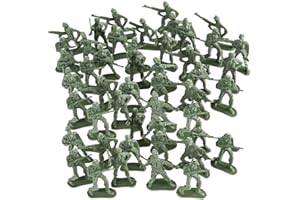 ArtCreativity Little Green Army Men Toy Soldiers, Bulk Pack of 144 Military Toys Figurines, Plastic Army Guys Playset, Action Figures in Assorted Poses, Fun Gift and Party Favors for Boys and Girls