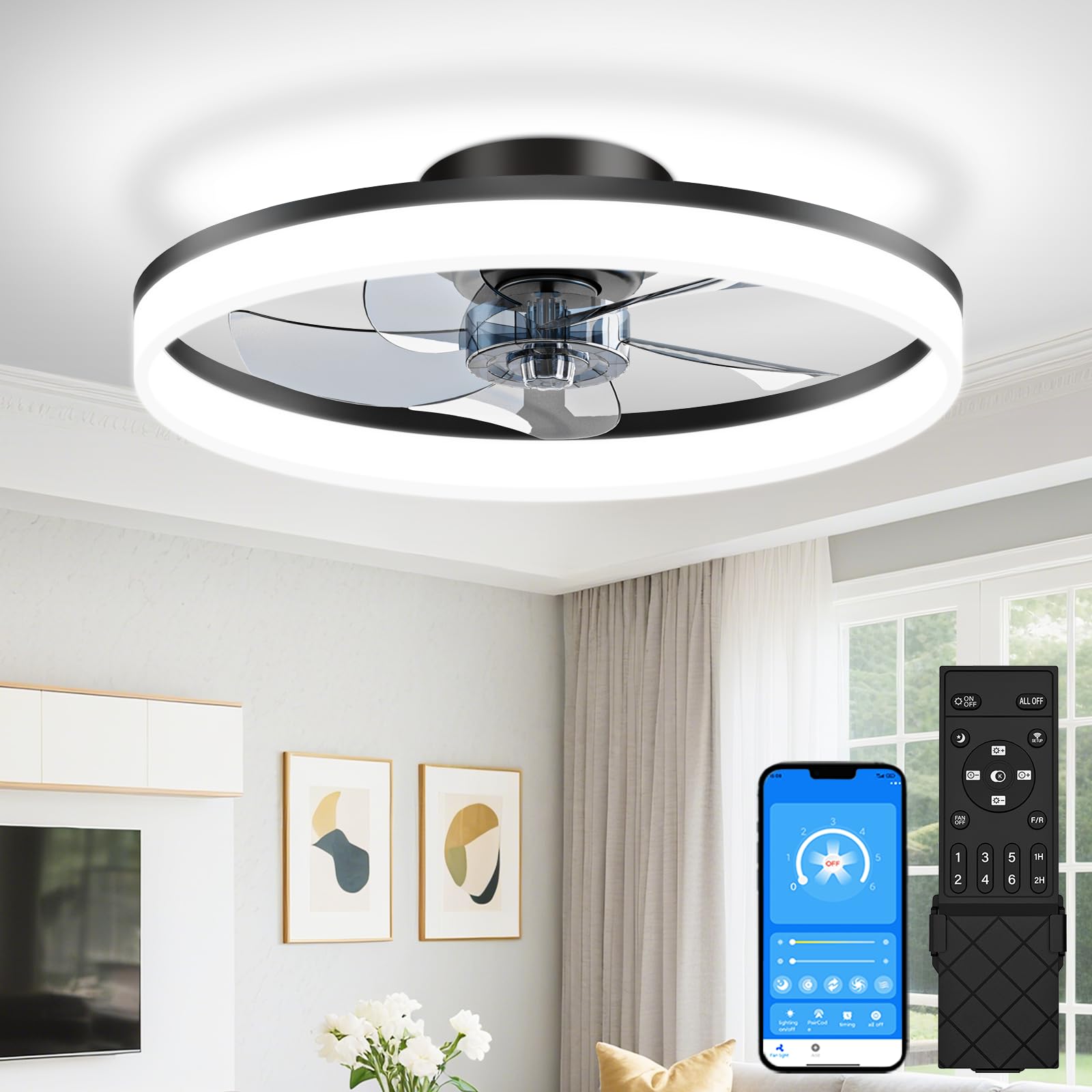 Sleek modern flush-mount design
