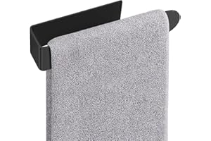 Hand Towel Holder for Bathroom 8inch, U-Shaped Kitchen Towel Holder Self Adhesive, Stainless Steel Towel Adhesive Towel Bar, 