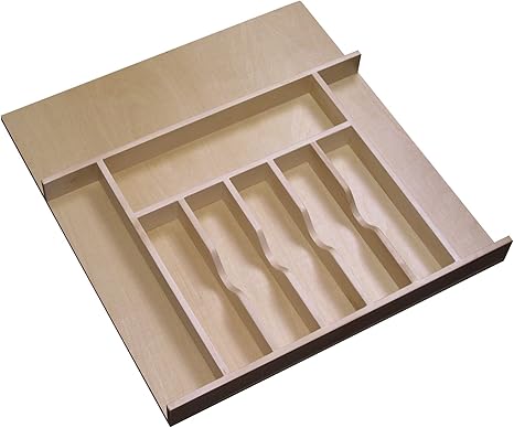Rev A Shelf 4wct 3 2 7 8 Wood Cutlery Drawer Insert Large