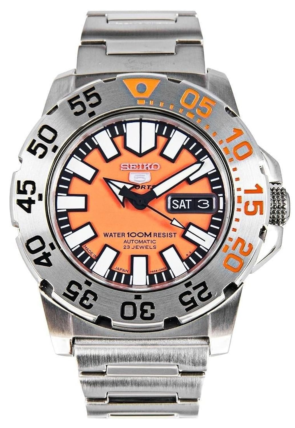 seiko 5 sports water 100m resist automatic 23 jewels