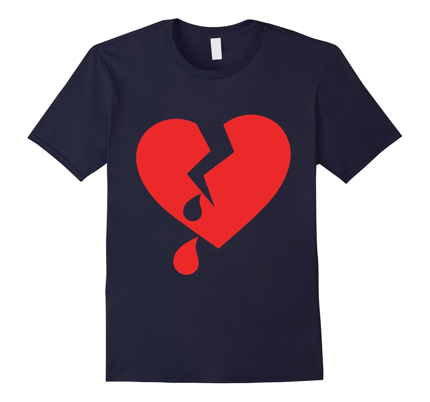 Broken Heart Sad Gift Relationship Break Up T-Shirt-ANZ