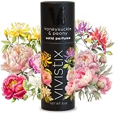 Vivistix Solid Perfume Stick | Honeysuckle + Peony scent | Portable, clean, fresh, sweet, floral, travel perfume | Made in the USA | No parabens, phthalates, or preservatives