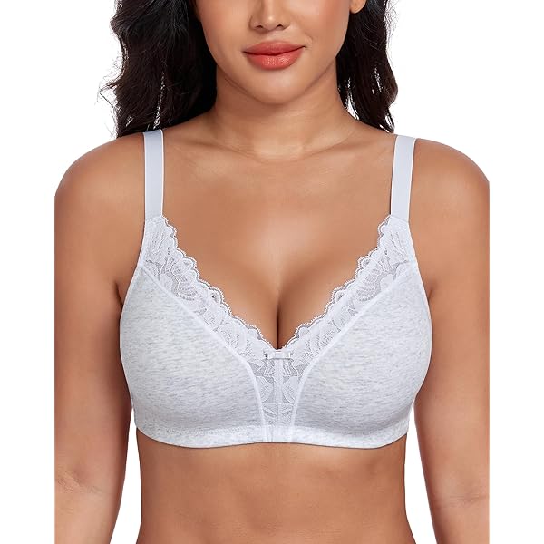 HACI Women's Comfort Cotton Bra Plus Size Everyday Non Padded