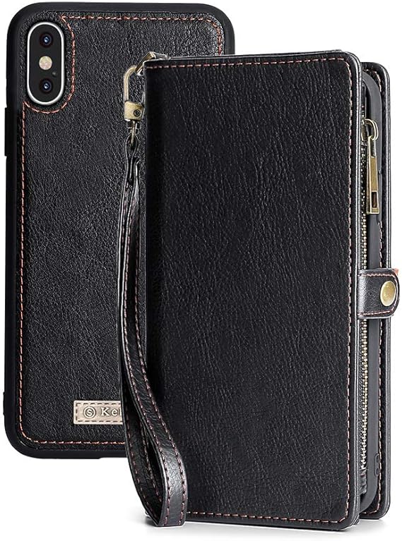 Amazon Com Kelasip Iphone Xs Max Wallet Case Leather Wallet